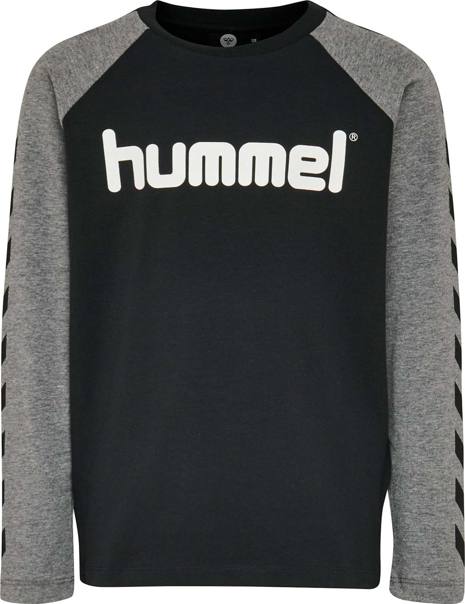 Hummel Tričko 'BOYS' šedý melír / černá / bílá