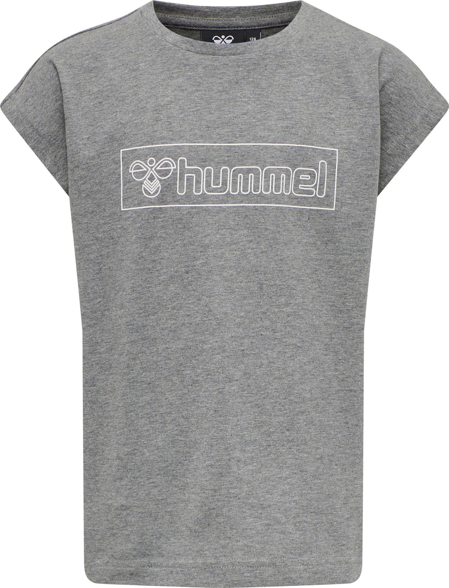 Hummel Tričko šedý melír / bílá