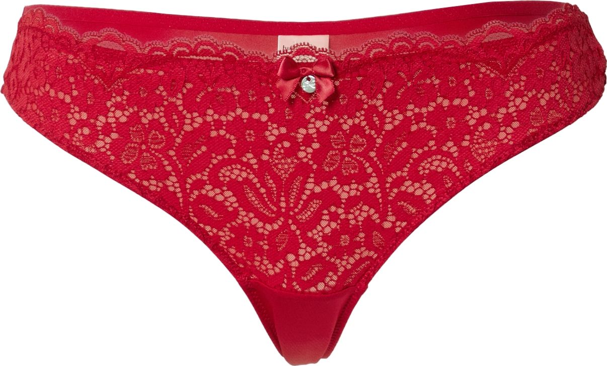 Hunkemöller Tanga 'Rose' červená třešeň