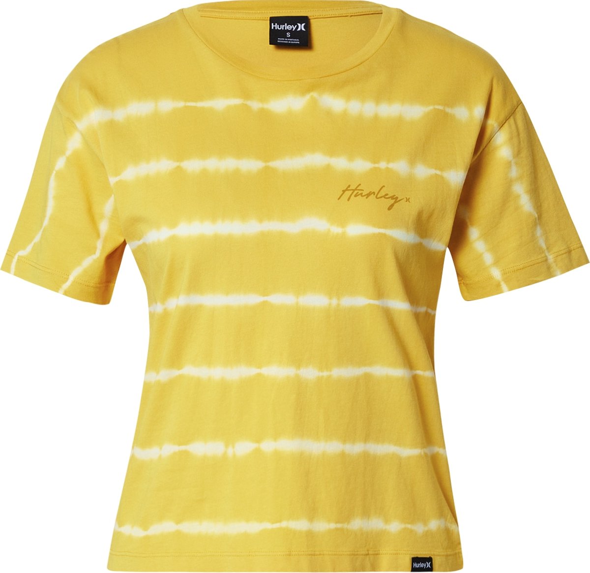 Hurley Funkční tričko 'OCEANCARE' hořčicová / bílá