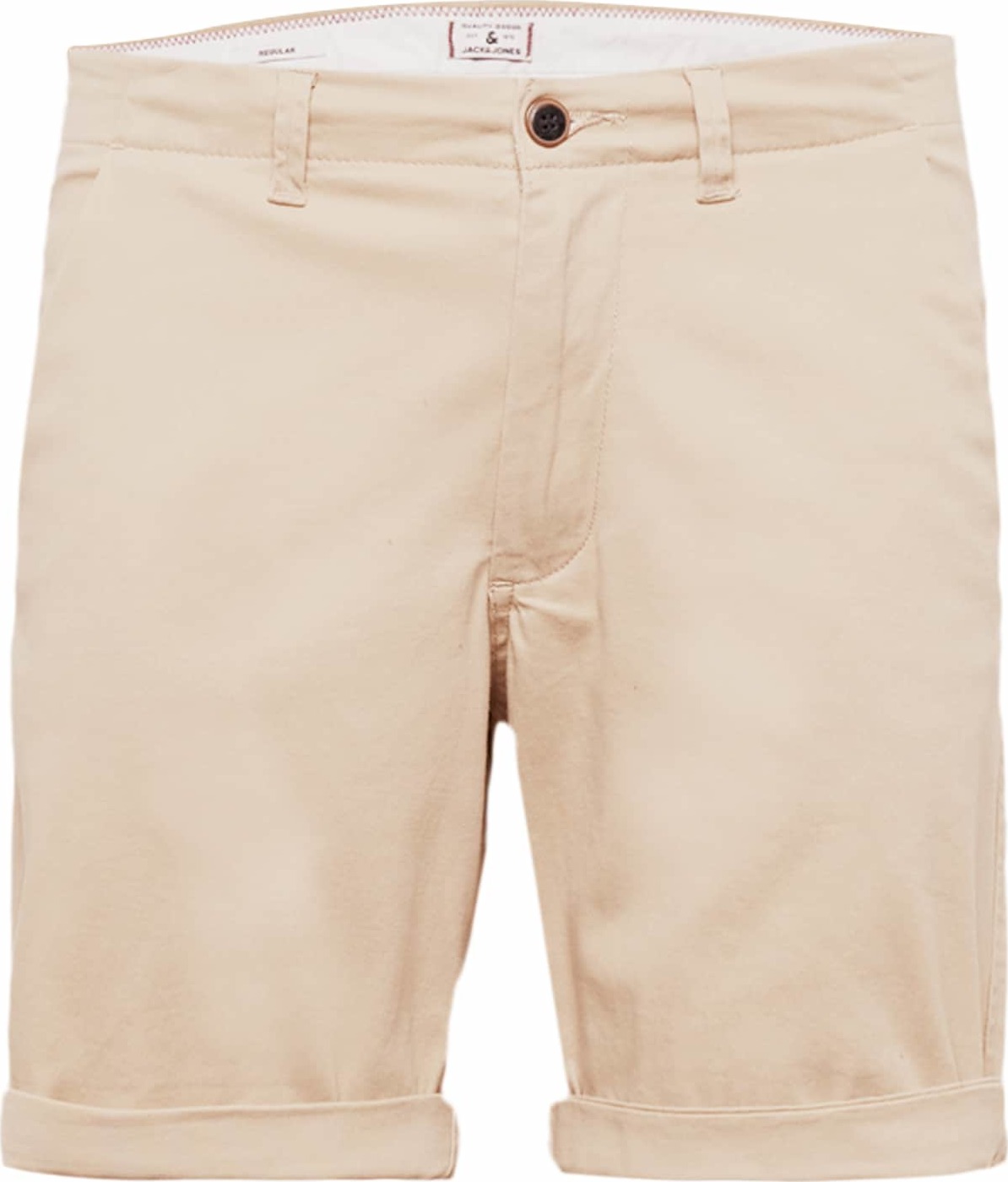 JACK & JONES Chino kalhoty 'DAVE' světle béžová