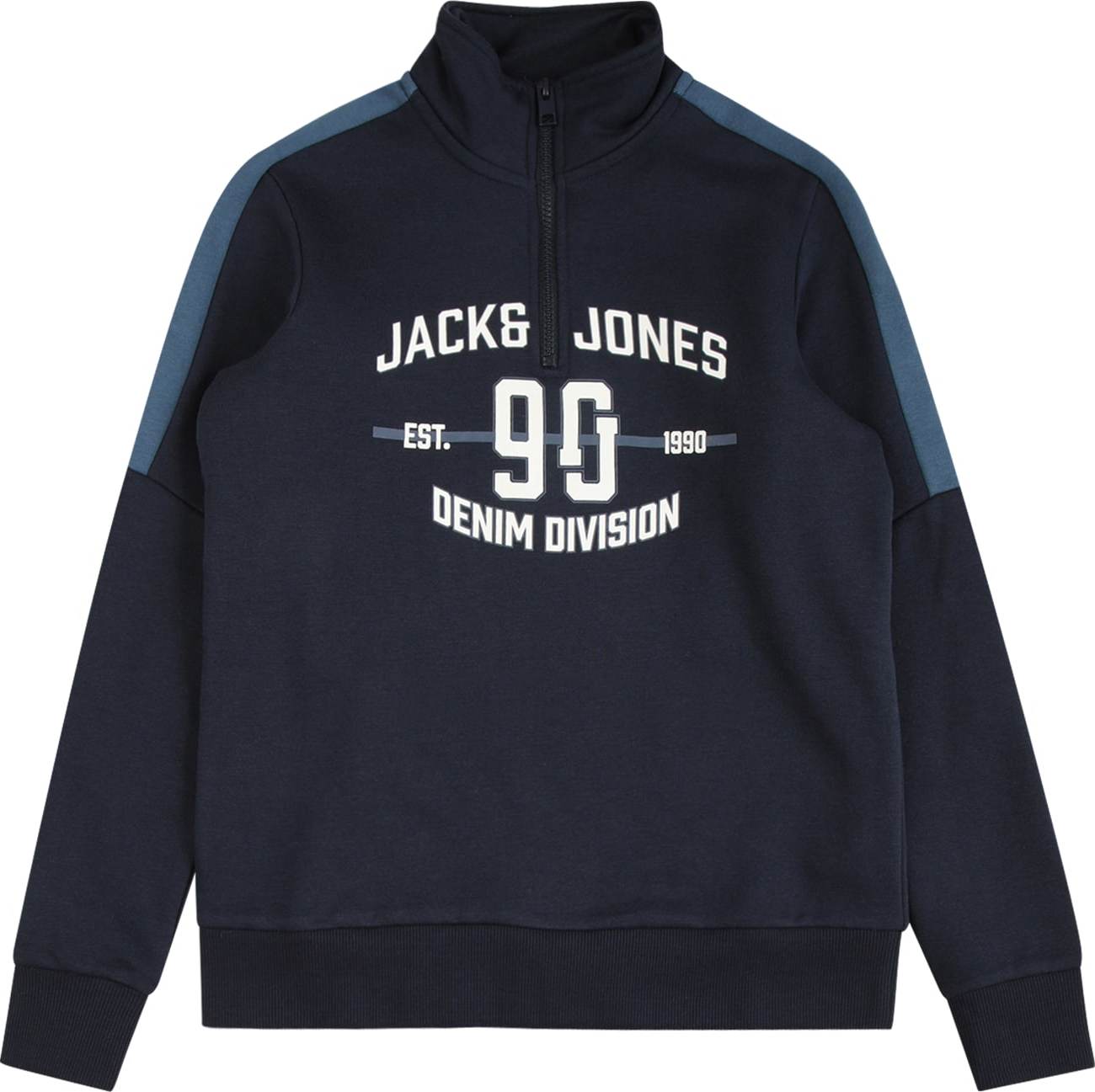 Jack & Jones Junior Mikina 'DIVISION' modrá / námořnická modř / bílá