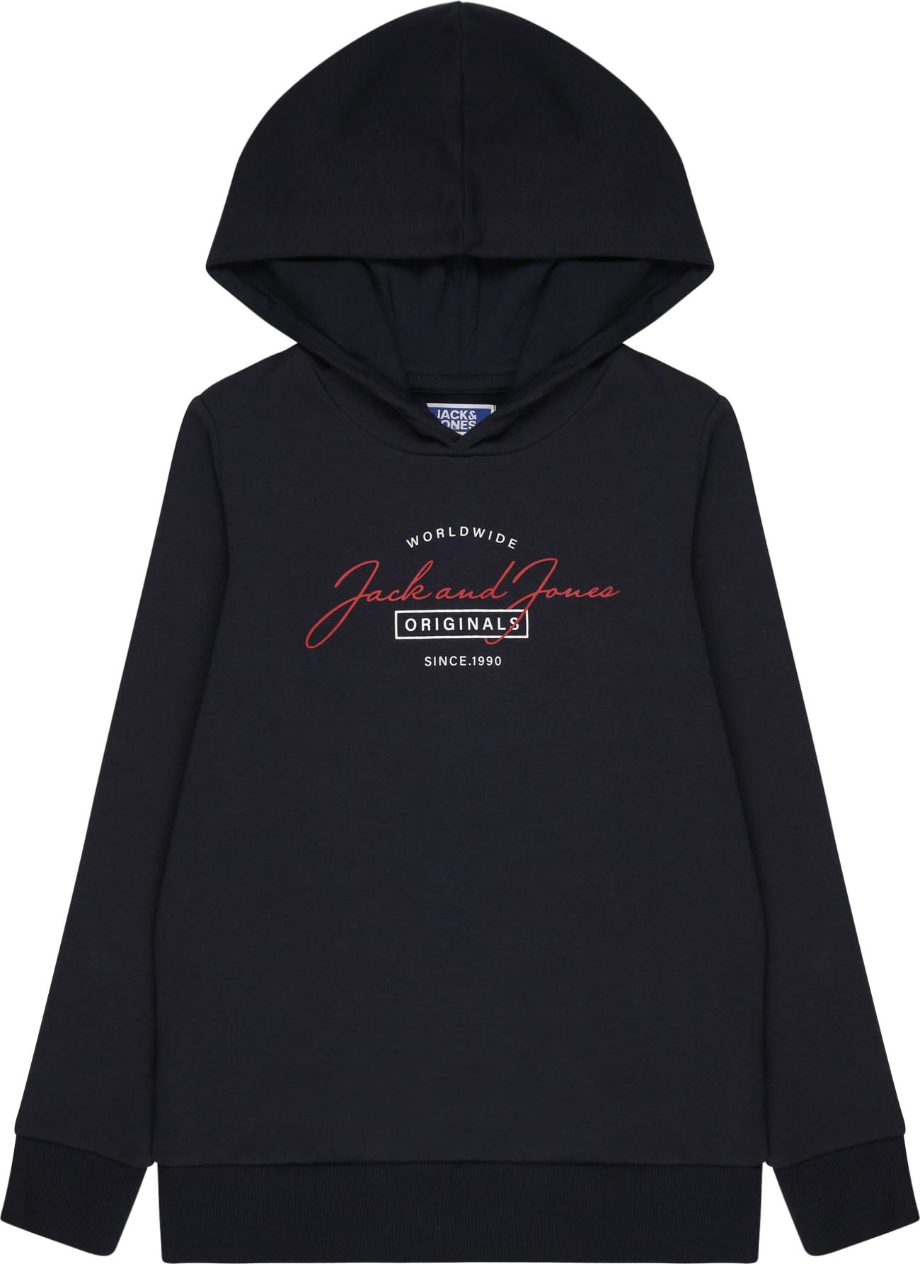 Jack & Jones Junior Mikina 'FERRY' námořnická modř / červená / bílá