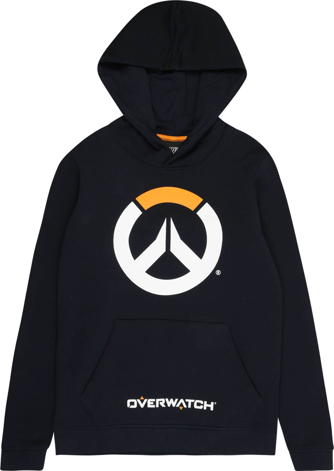 Jack & Jones Junior Mikina 'OVERWATCH' noční modrá / oranžová / bílá