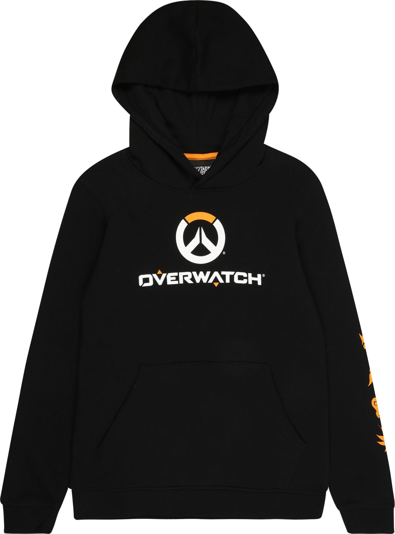 Jack & Jones Junior Mikina 'OVERWATCH' oranžová / černá / bílá