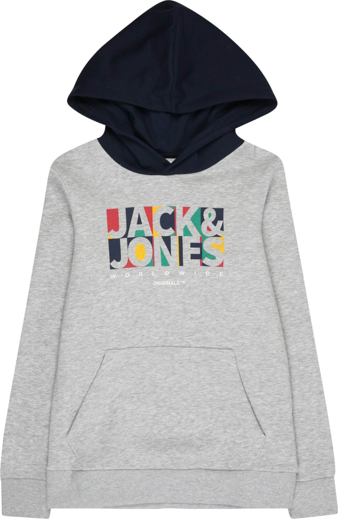 Jack & Jones Junior Mikina 'PALETTE' světle šedá