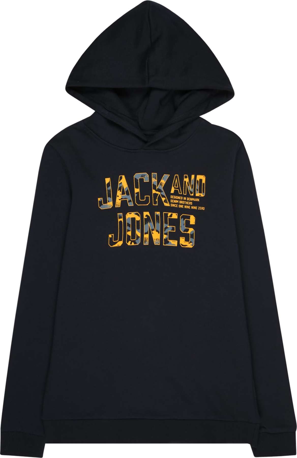 Jack & Jones Junior Mikina 'PEACEWALKER' khaki / oranžová / černá