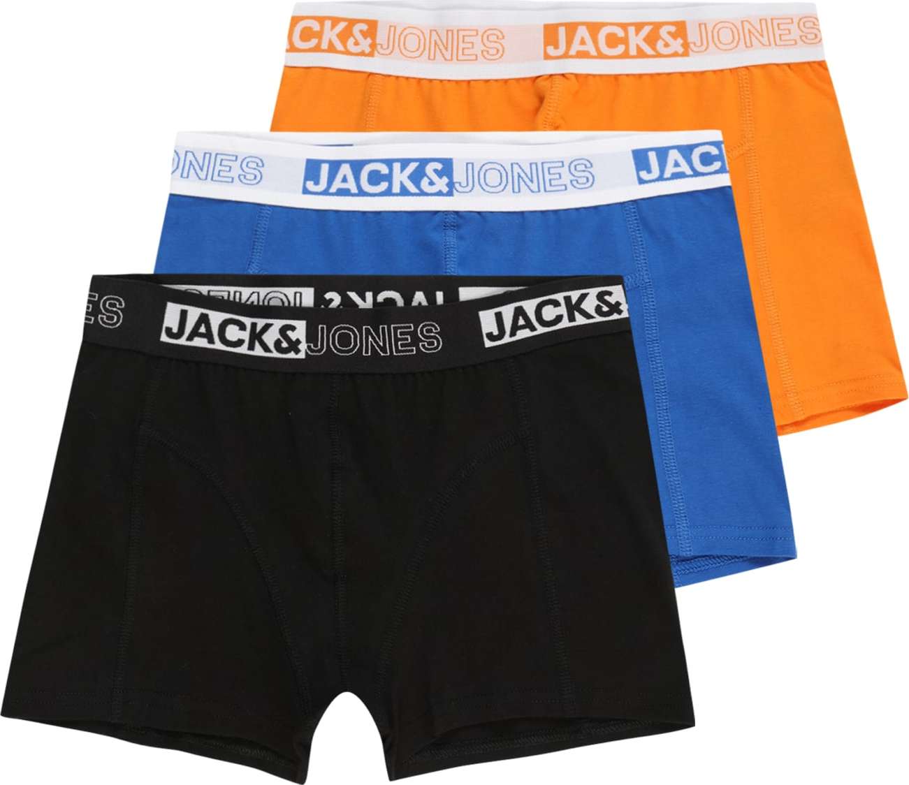 Jack & Jones Junior Spodní prádlo 'YAKU' modrá / oranžová / černá / bílá