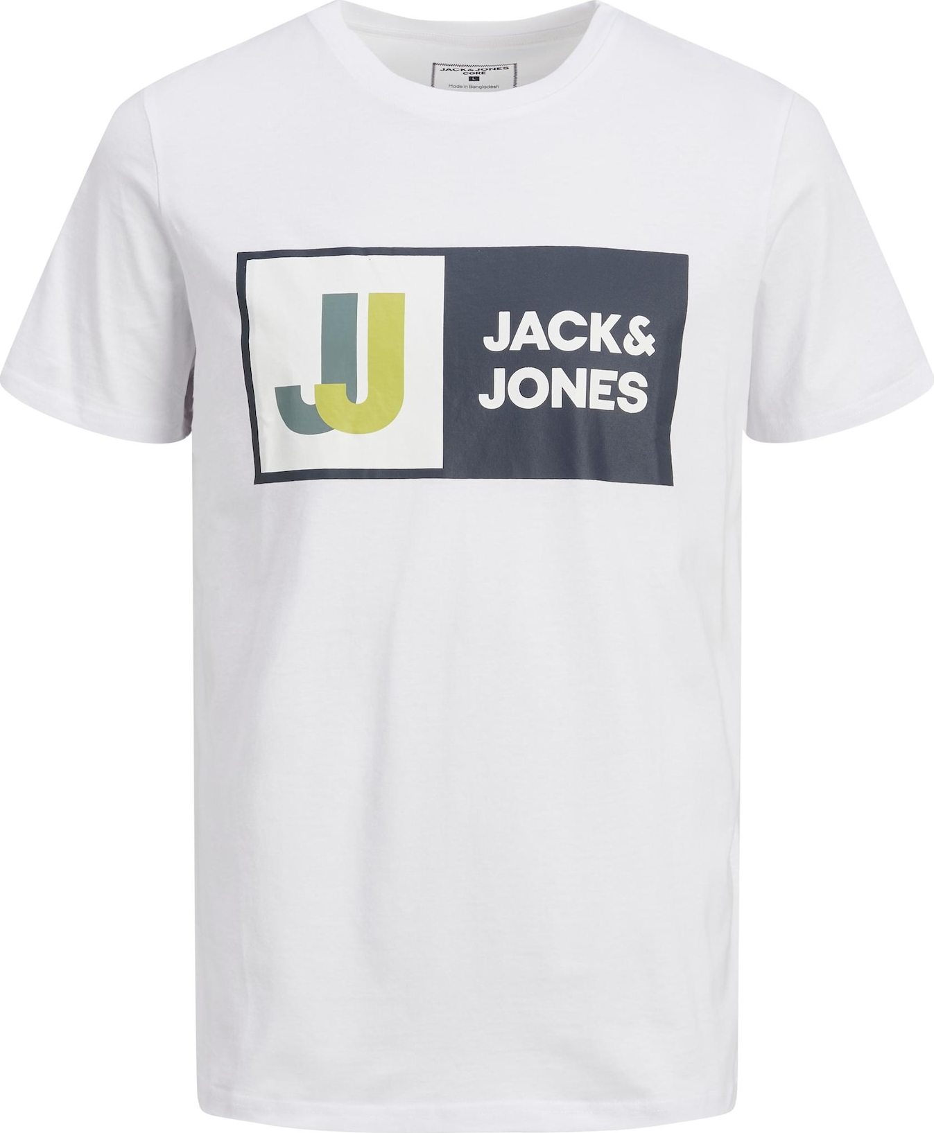 Jack & Jones Junior Tričko marine modrá / jablko / bílá