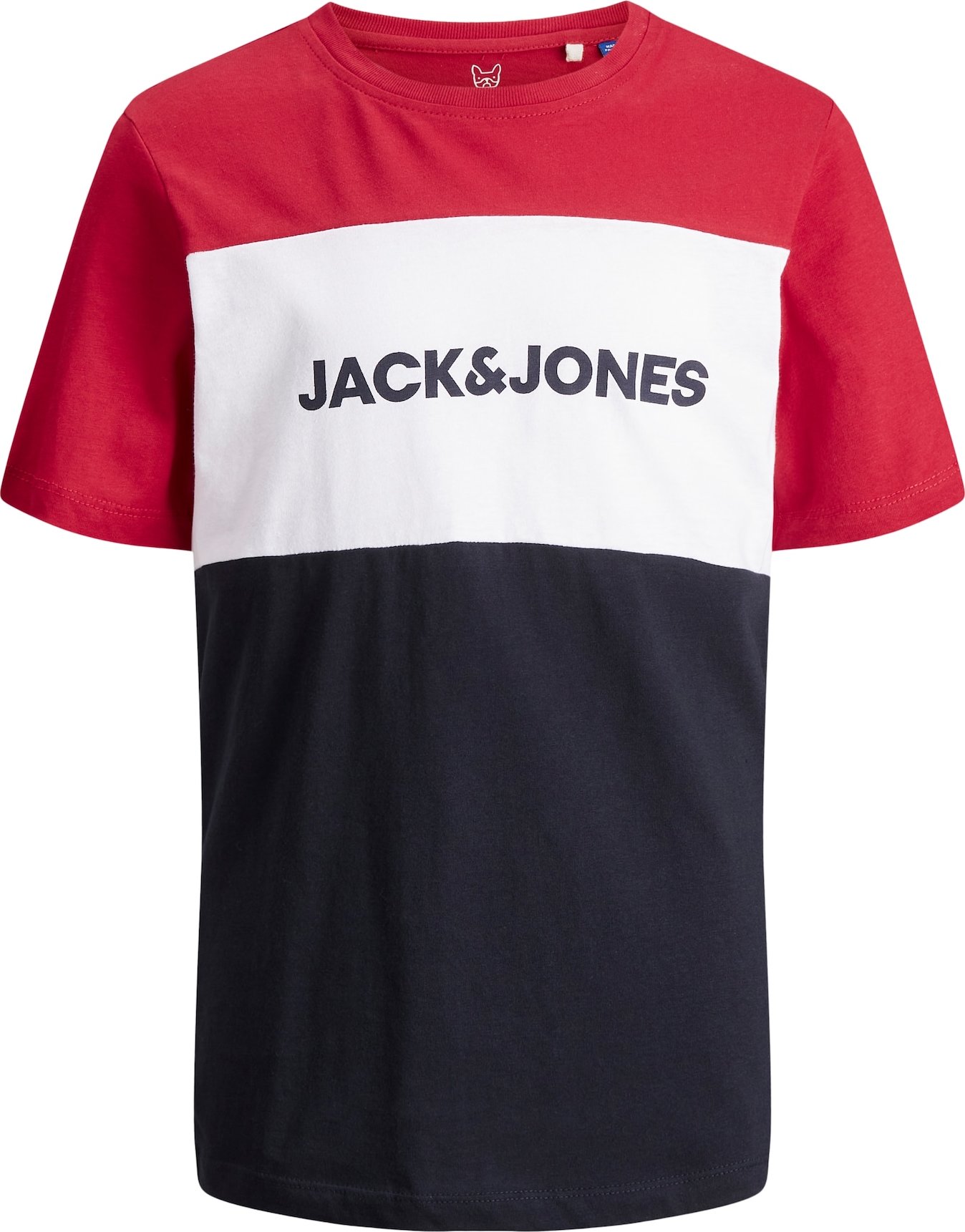 Jack & Jones Junior Tričko námořnická modř / červená / bílá