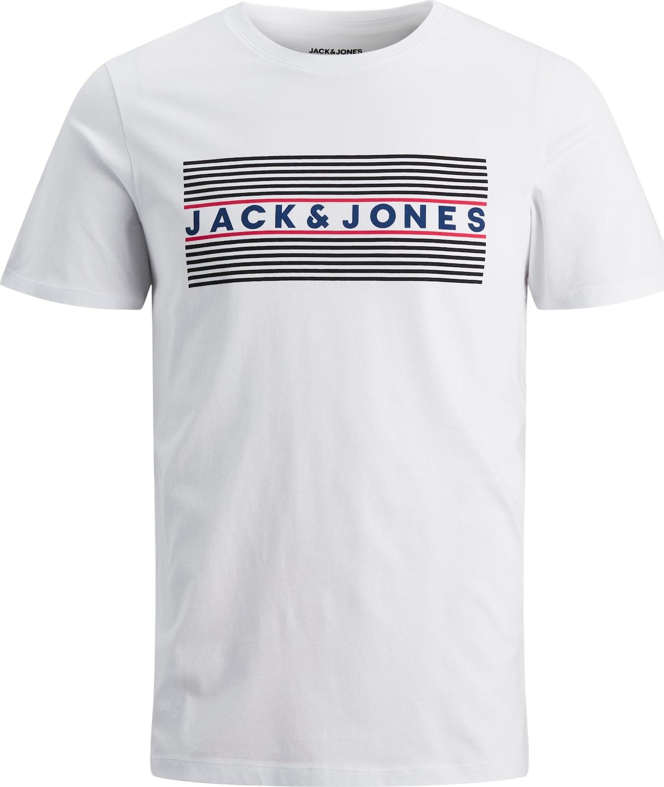 Jack & Jones Junior Tričko námořnická modř / grenadina / černá / bílá