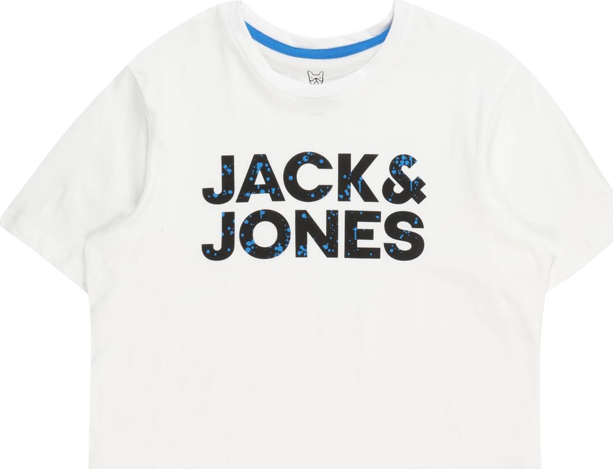 Jack & Jones Junior Tričko 'NEON' modrá / černá / bílá