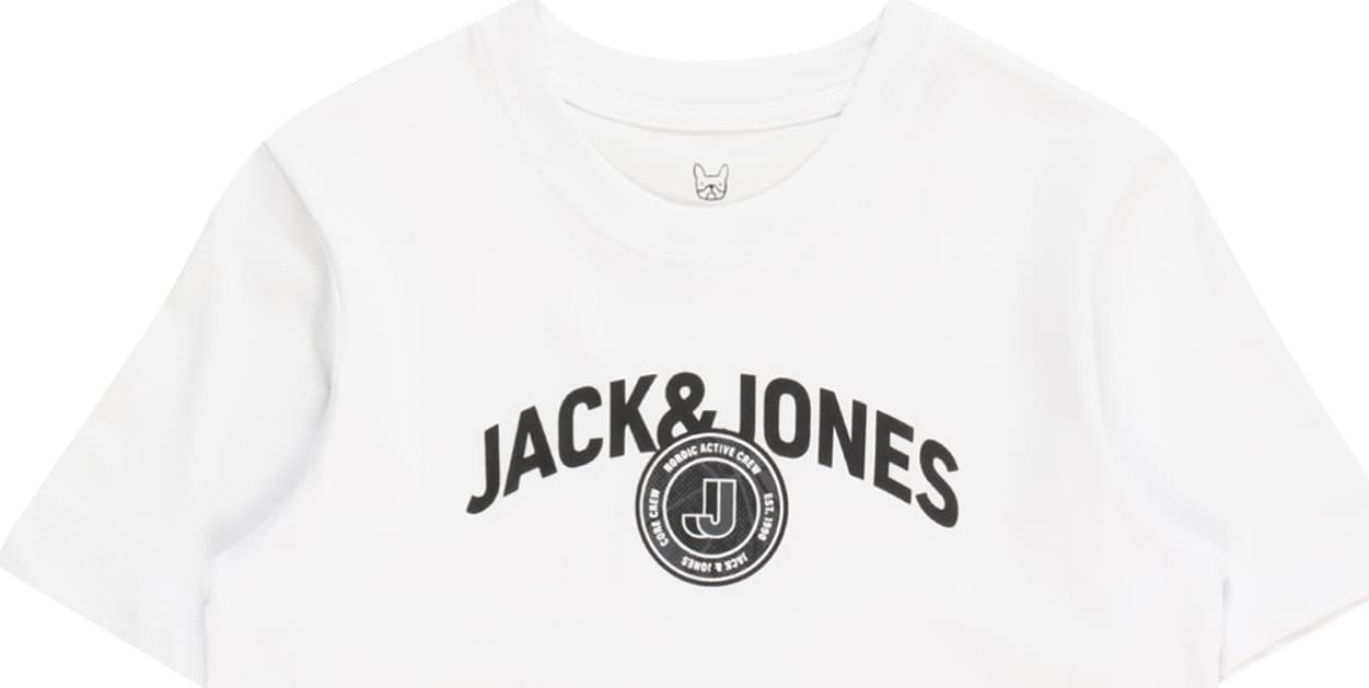 Jack & Jones Junior Tričko 'OUNCE' antracitová / černá / bílá