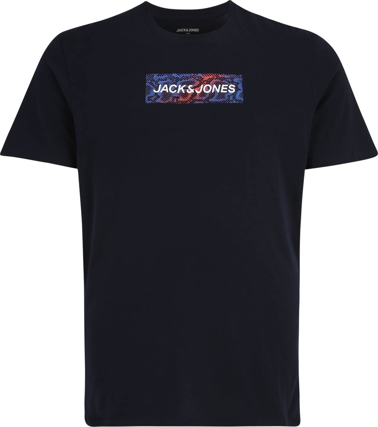 Jack & Jones Plus Tričko 'NAVIGATOR' modrá / námořnická modř / červená / bílá