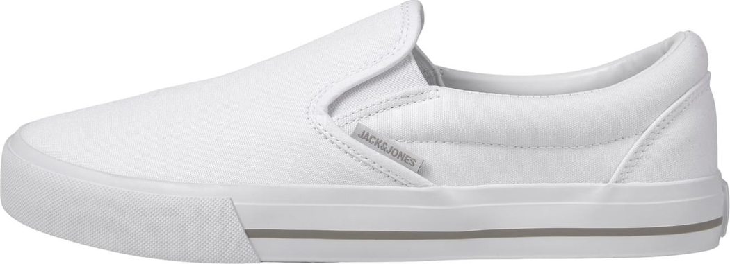 JACK & JONES Slip on boty 'Fuller' tmavě šedá / přírodní bílá