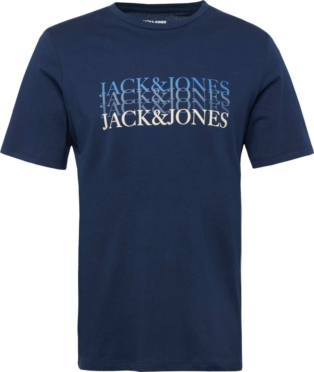 JACK & JONES Tričko béžová / námořnická modř / chladná modrá / světlemodrá