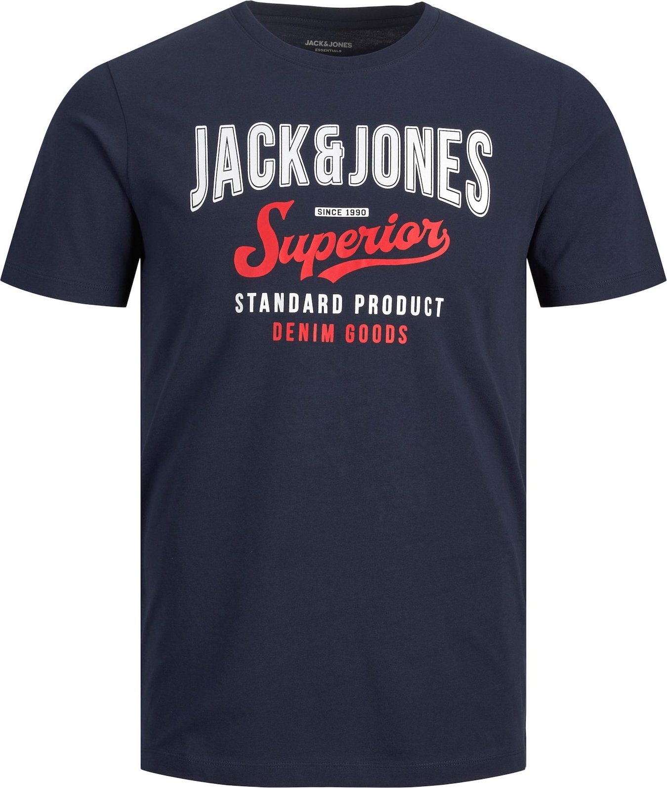 JACK & JONES Tričko námořnická modř / červená / bílá