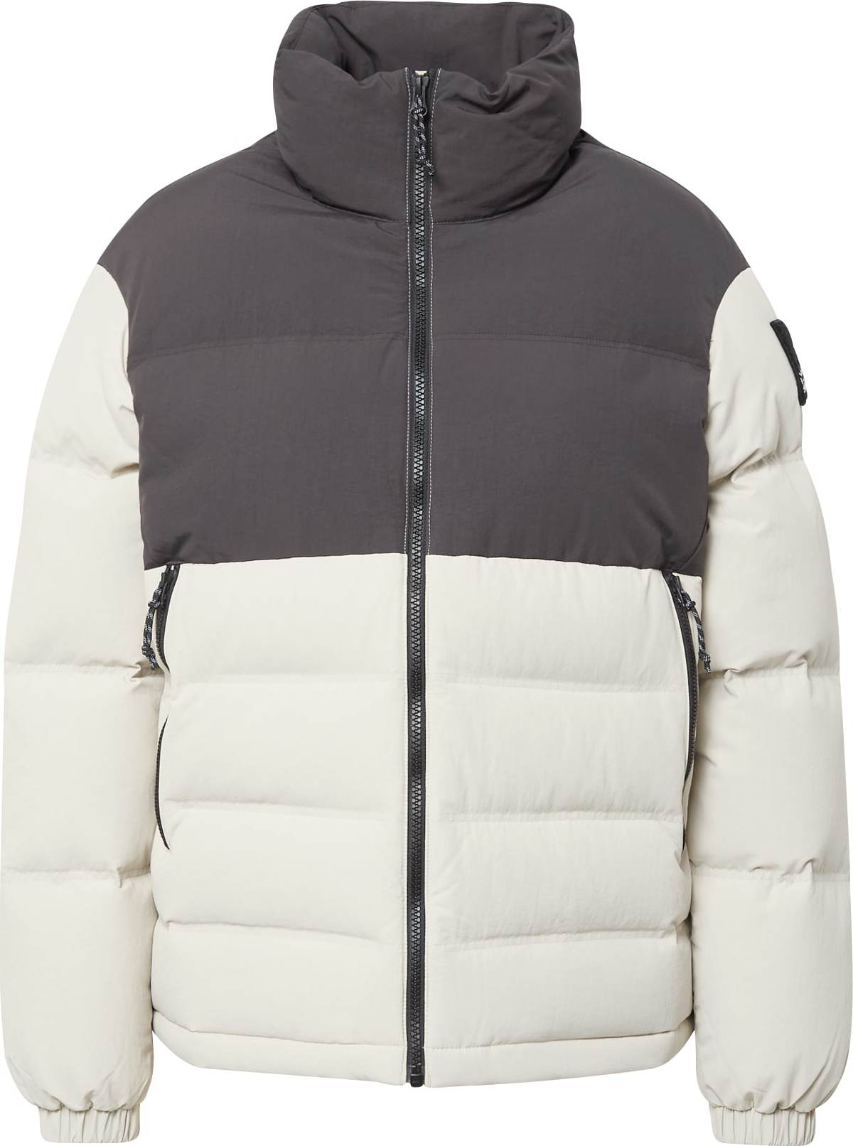 JACK WOLFSKIN Zimní bunda 'ALEX' tmavě šedá / offwhite