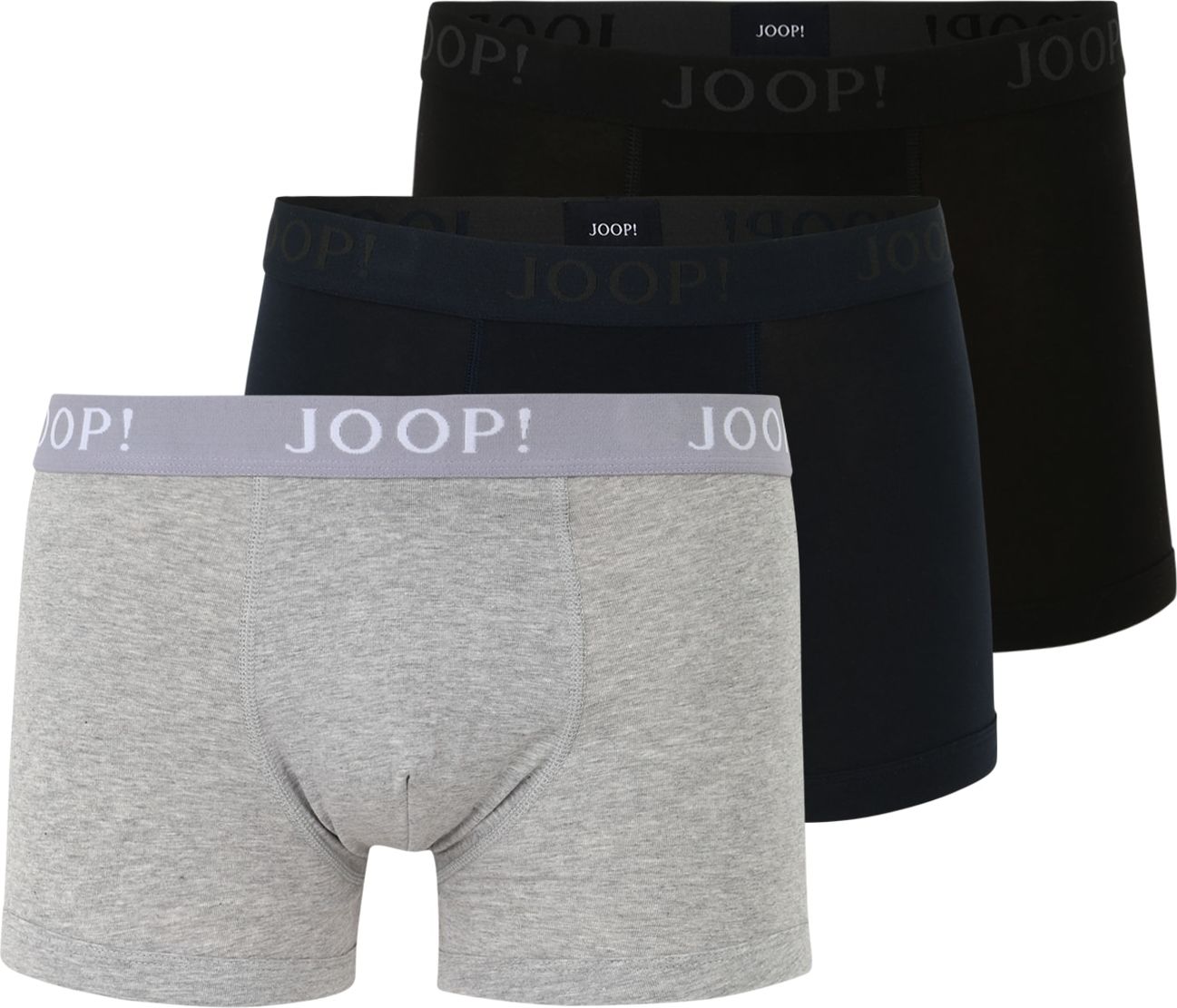 JOOP! Boxerky noční modrá / šedý melír / černá / bílá