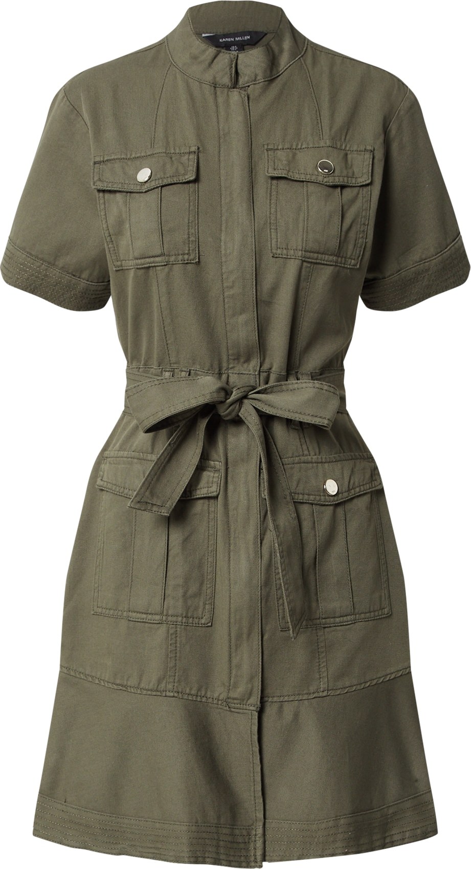 Karen Millen Košilové šaty khaki