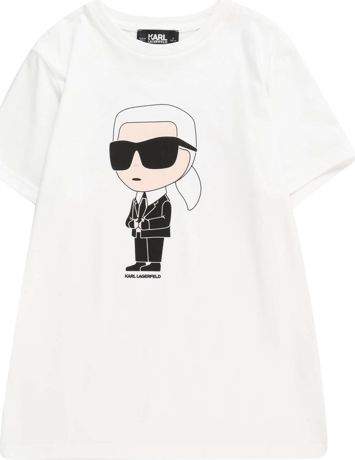 Karl Lagerfeld Tričko tělová / černá / bílá