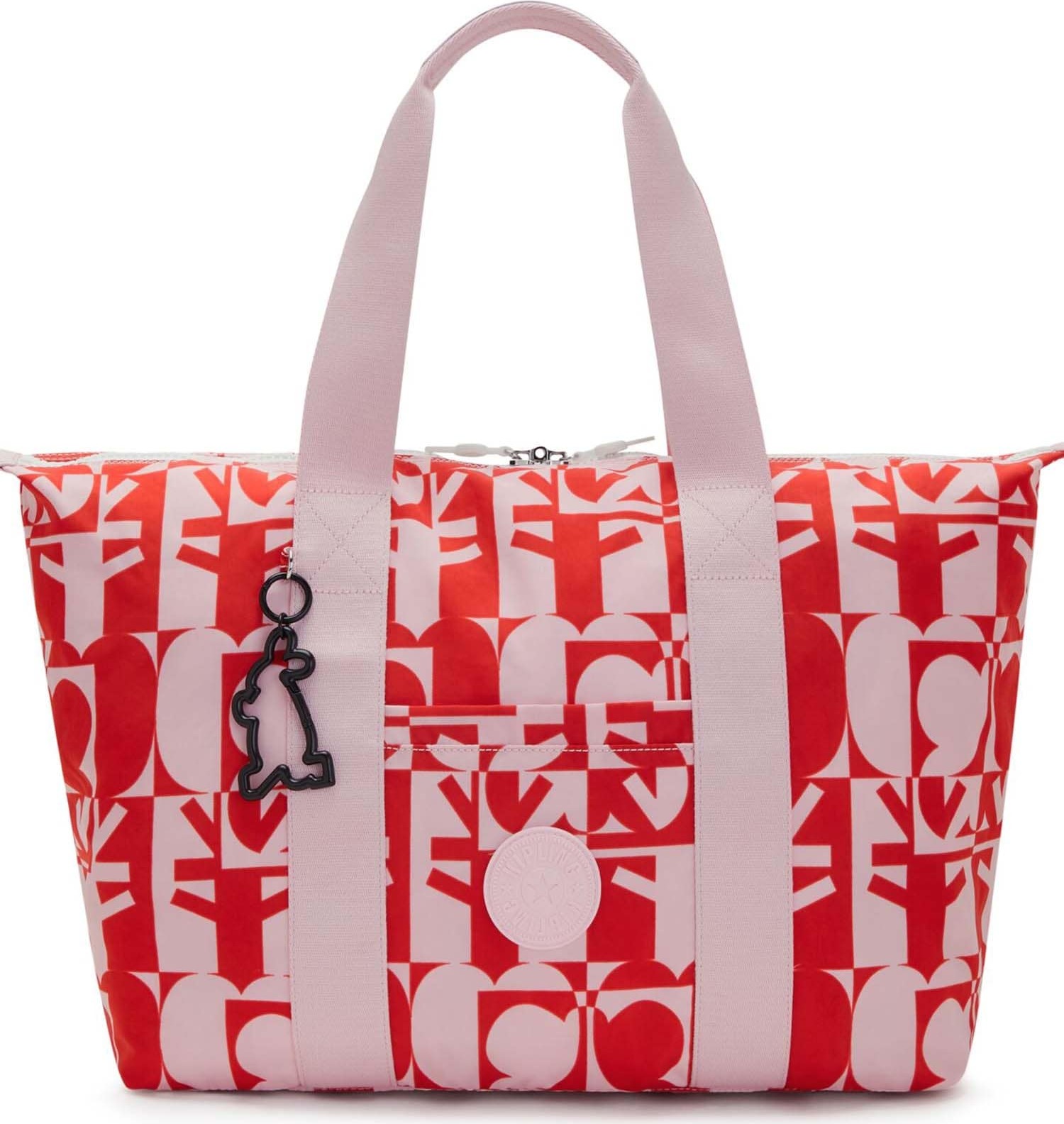 KIPLING Nákupní taška růžová / červená