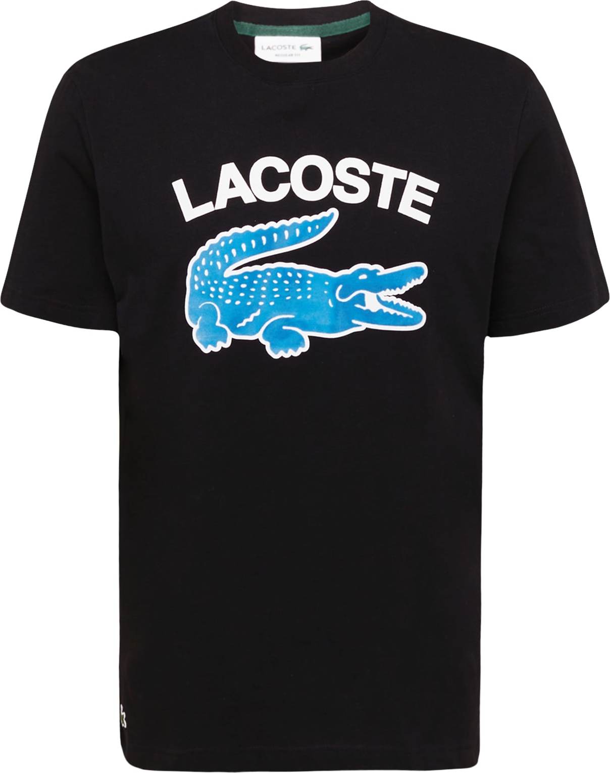 LACOSTE Tričko nebeská modř / černá / bílá