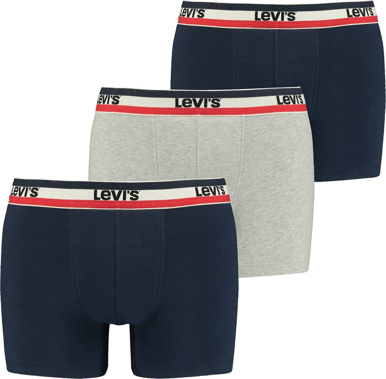 LEVI'S Boxerky krémová / modrá / šedý melír / červená / černá