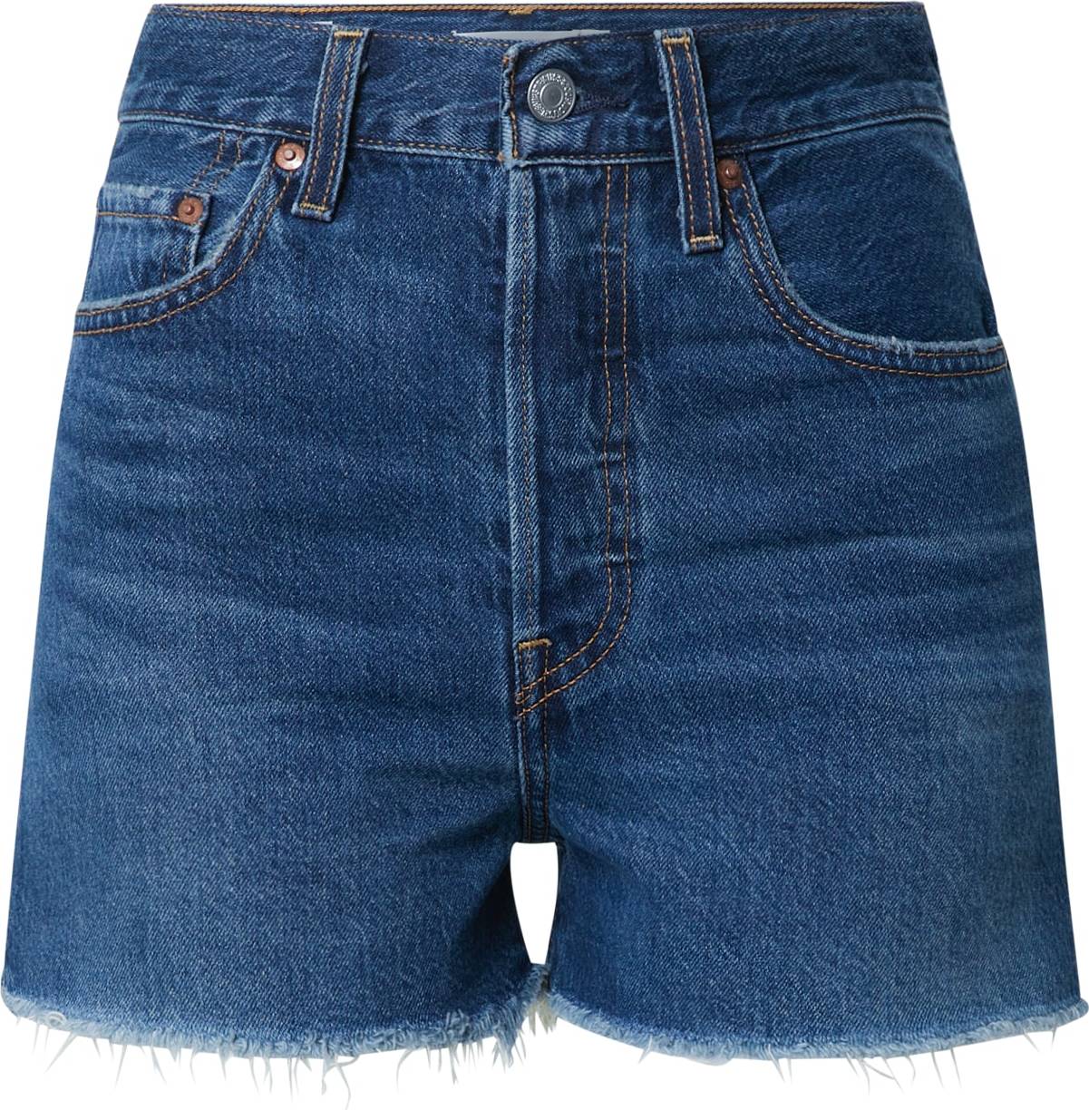 LEVI'S Džíny 'RIBCAGE SHORT' modrá džínovina