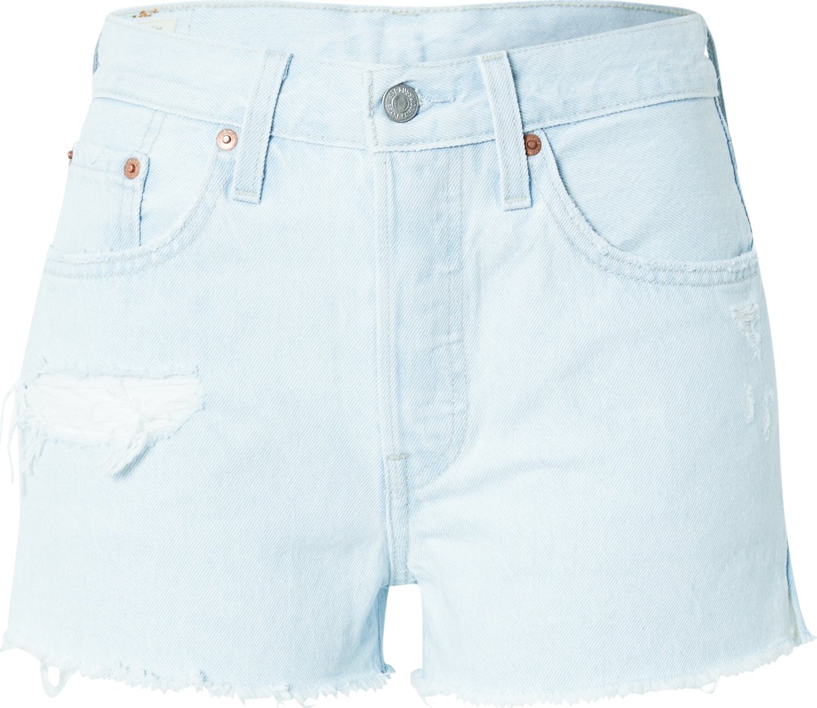 LEVI'S Džíny '501® ORIGINAL SHORT LIGHT INDIGO - WORN IN' světlemodrá