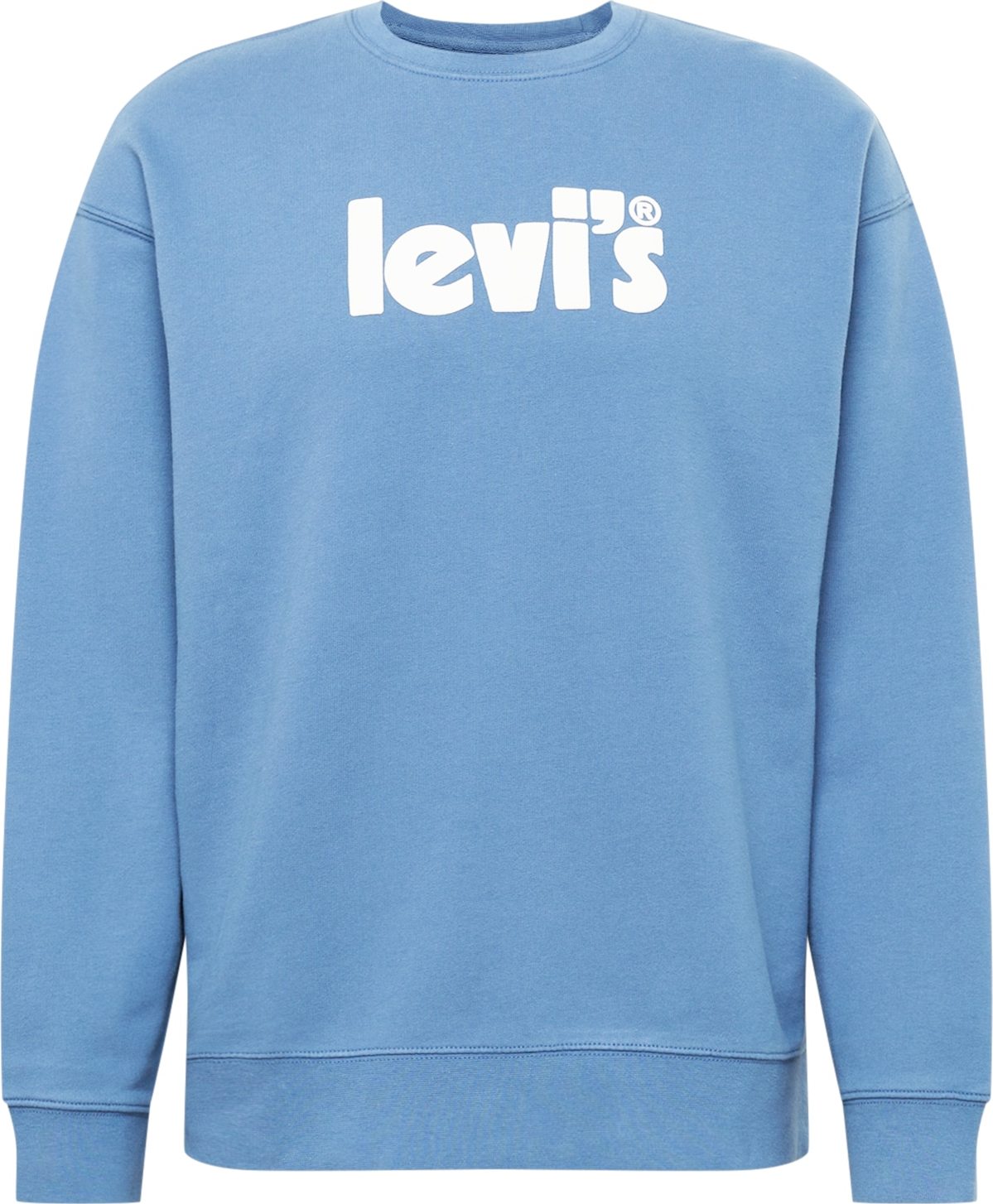 LEVI'S Mikina 'RELAXD GRAPHIC CREW BLUES' kouřově modrá / bílá