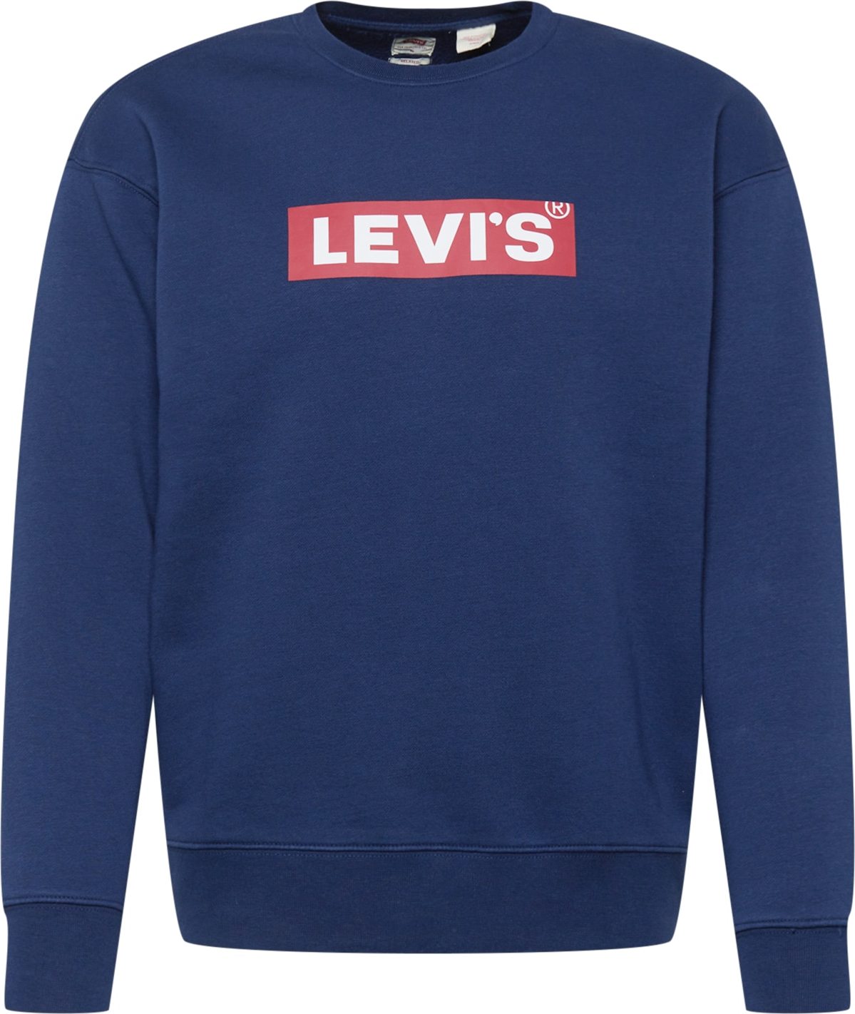 LEVI'S Mikina 'T3 RELAXED GRAPHIC CREW MULTI-COLOR' modrá / světle červená / bílá