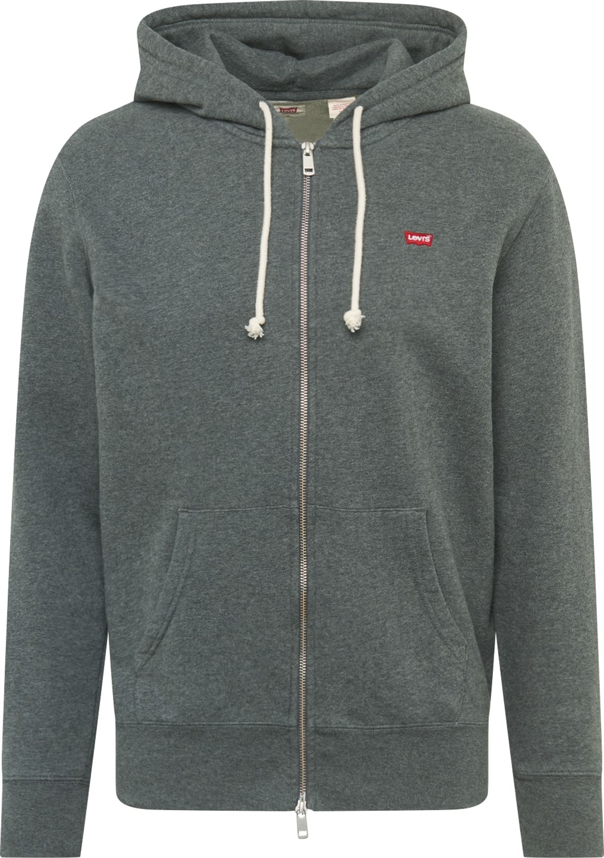 LEVI'S Mikina 'NEW ORIGINAL ZIP UP GREYS' kouřově šedá