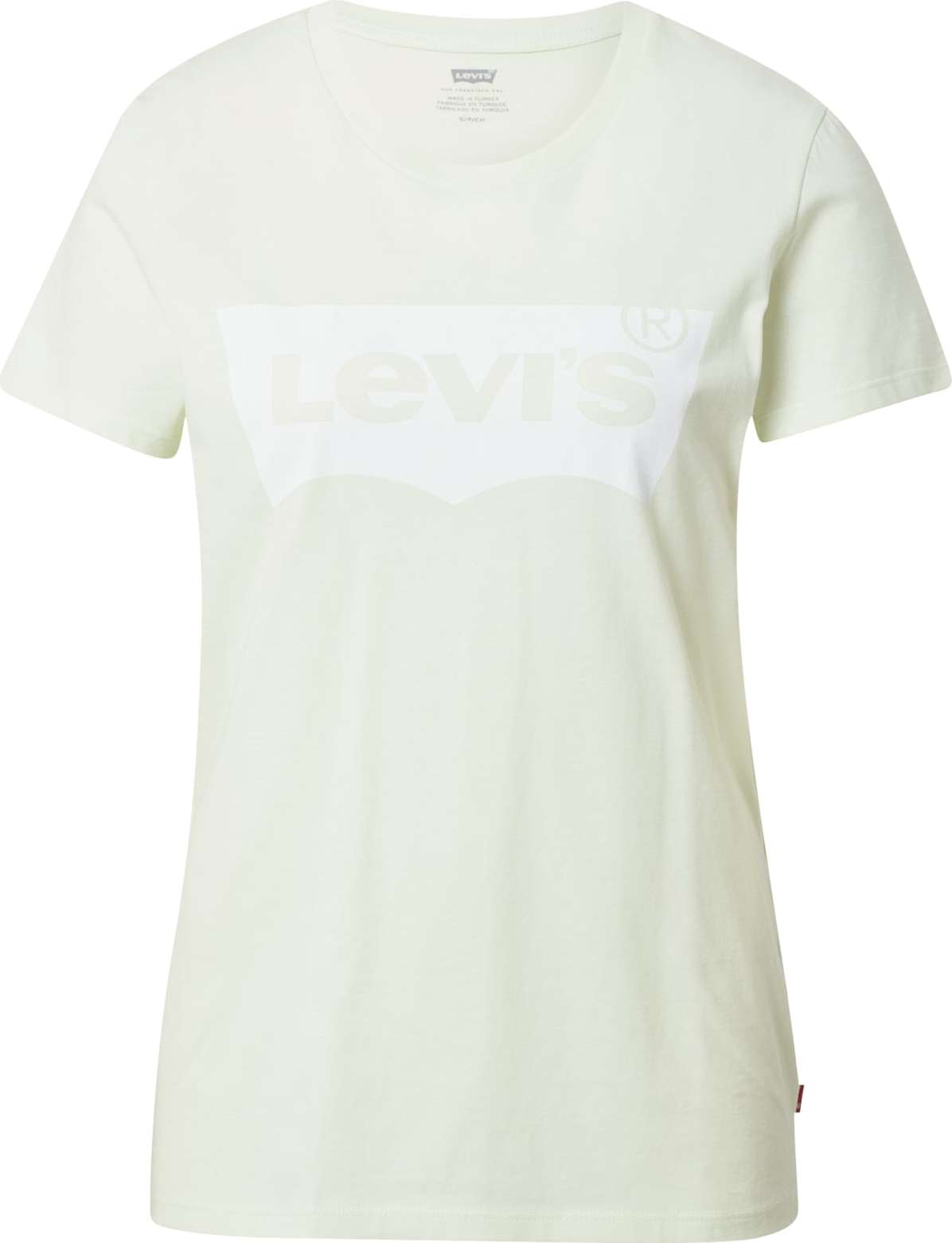 LEVI'S Tričko 'LSE THE PERFECT TEE GREENS' kouřově šedá / bílá