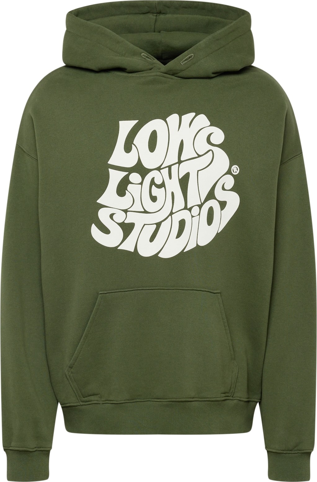 Low Lights Studios Mikina khaki / bílá