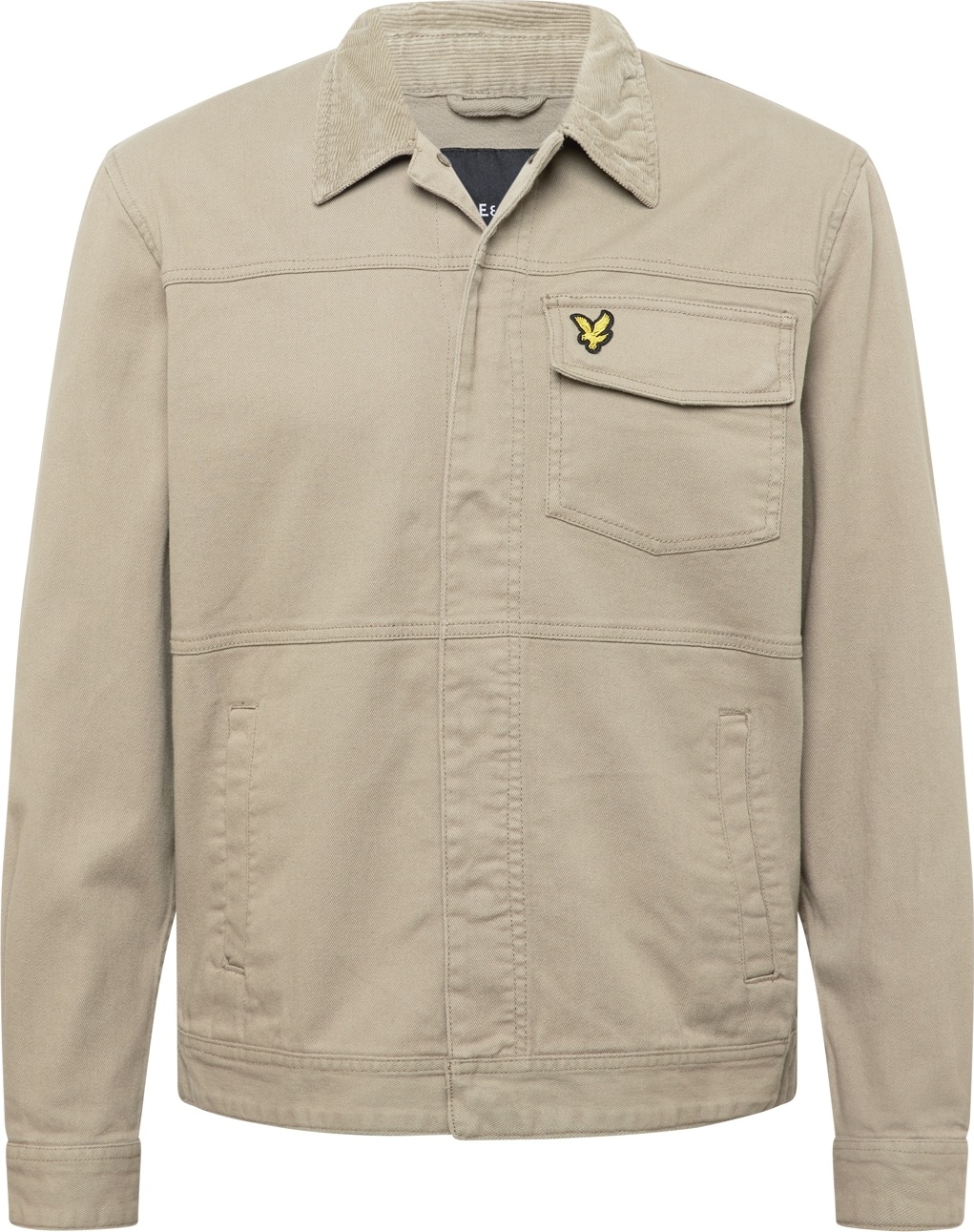 Lyle & Scott Přechodná bunda limone / khaki / černá