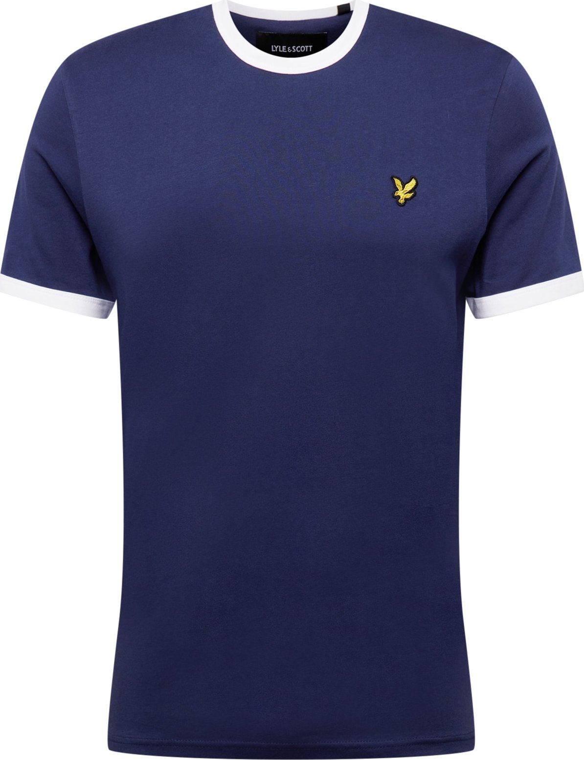 Lyle & Scott Tričko 'Ringer' námořnická modř / žlutá / černá / bílá