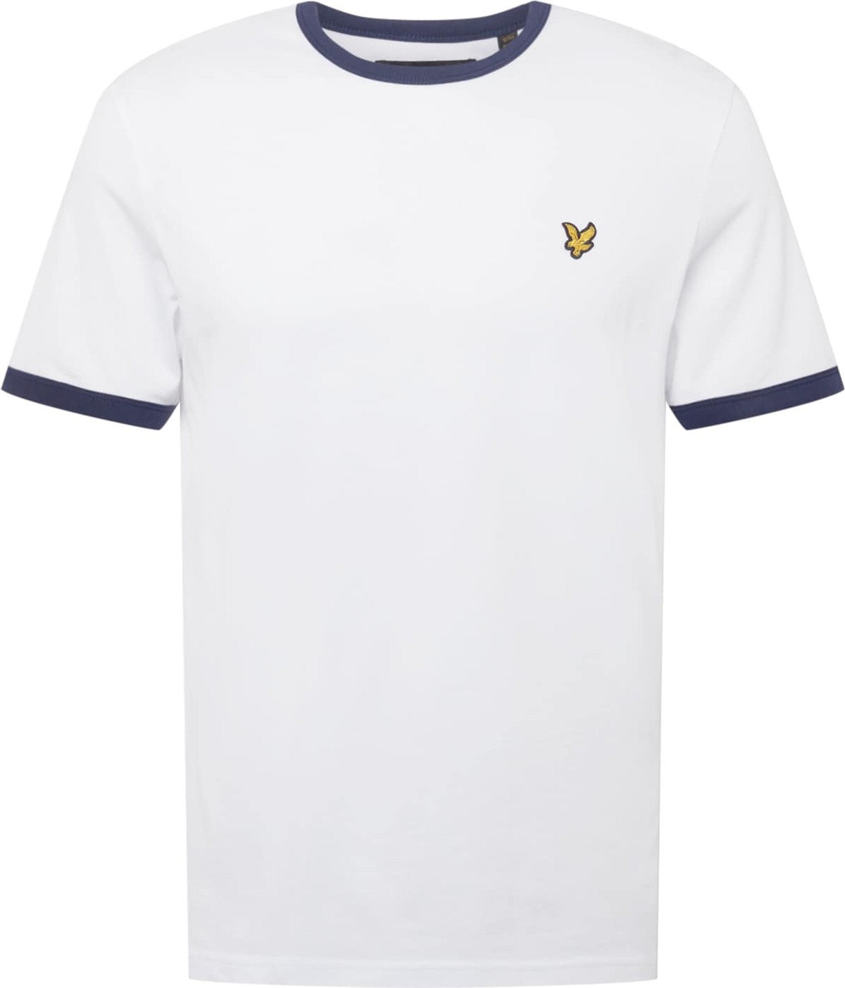 Lyle & Scott Tričko 'Ringer' tmavě modrá / zlatě žlutá / bílá