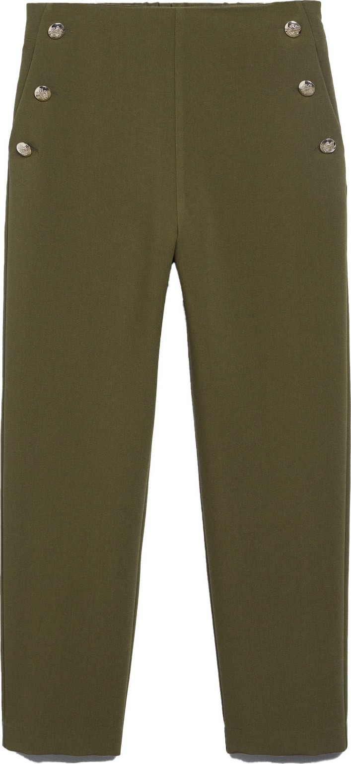 MANGO Kalhoty 'Dorado' khaki