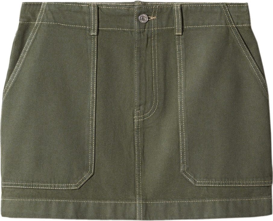 MANGO Sukně 'Janina' khaki