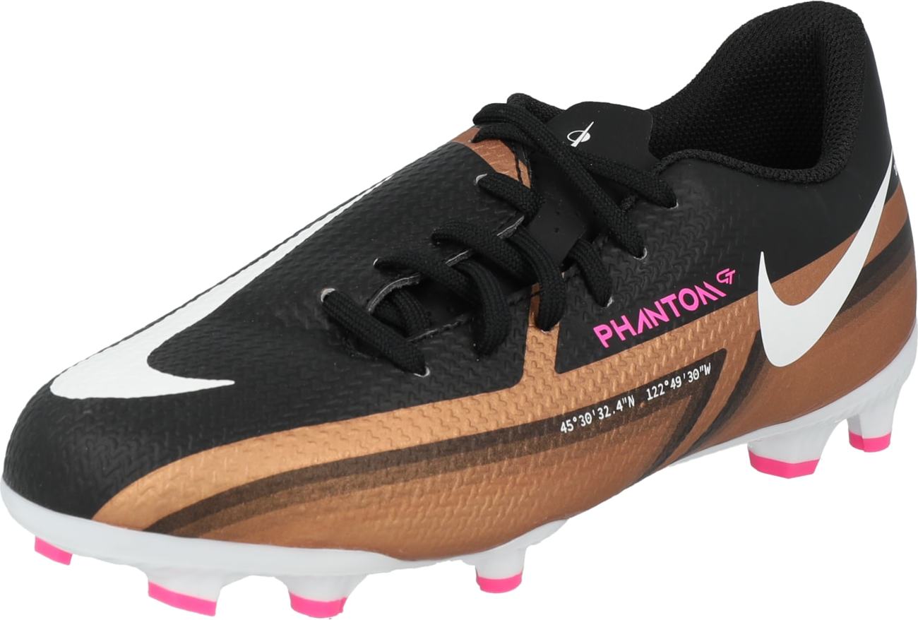 NIKE Sportovní boty 'Phantom' hnědá / pink / černá / bílá