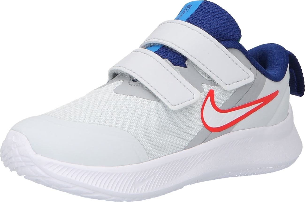 NIKE Sportovní boty 'Runner 3' modrá / šedá / světle šedá / oranžová