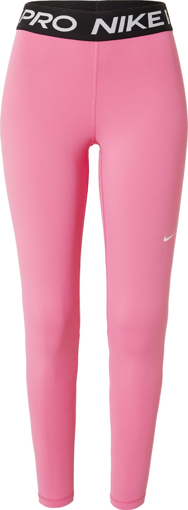 NIKE Sportovní kalhoty pink / černá / bílá