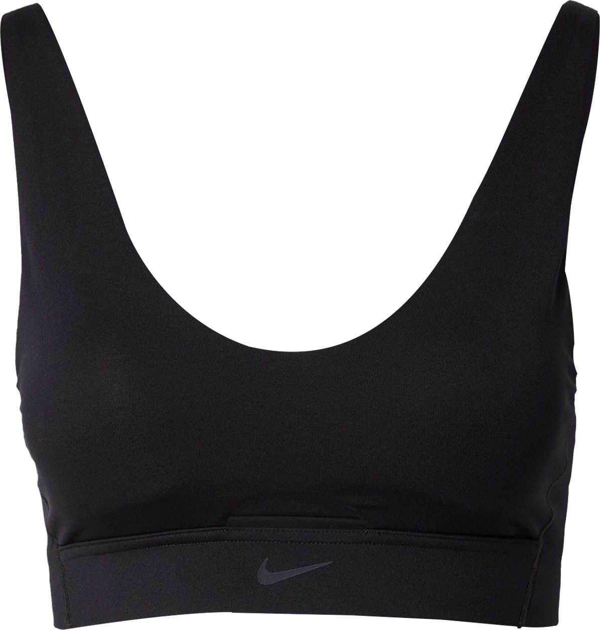 NIKE Sportovní podprsenka antracitová / černá