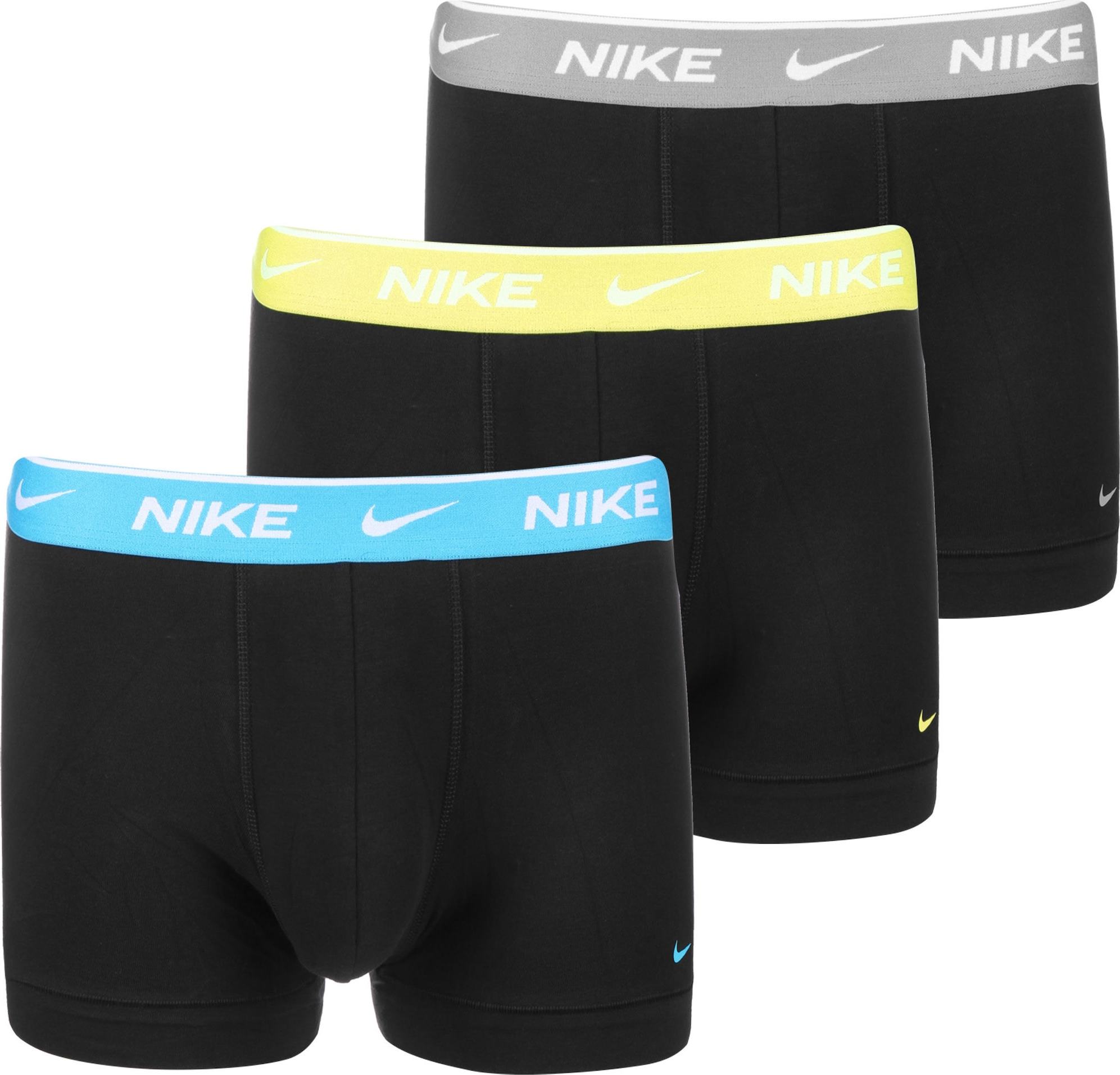 NIKE Sportovní spodní prádlo světlemodrá / žlutá / šedá / černá