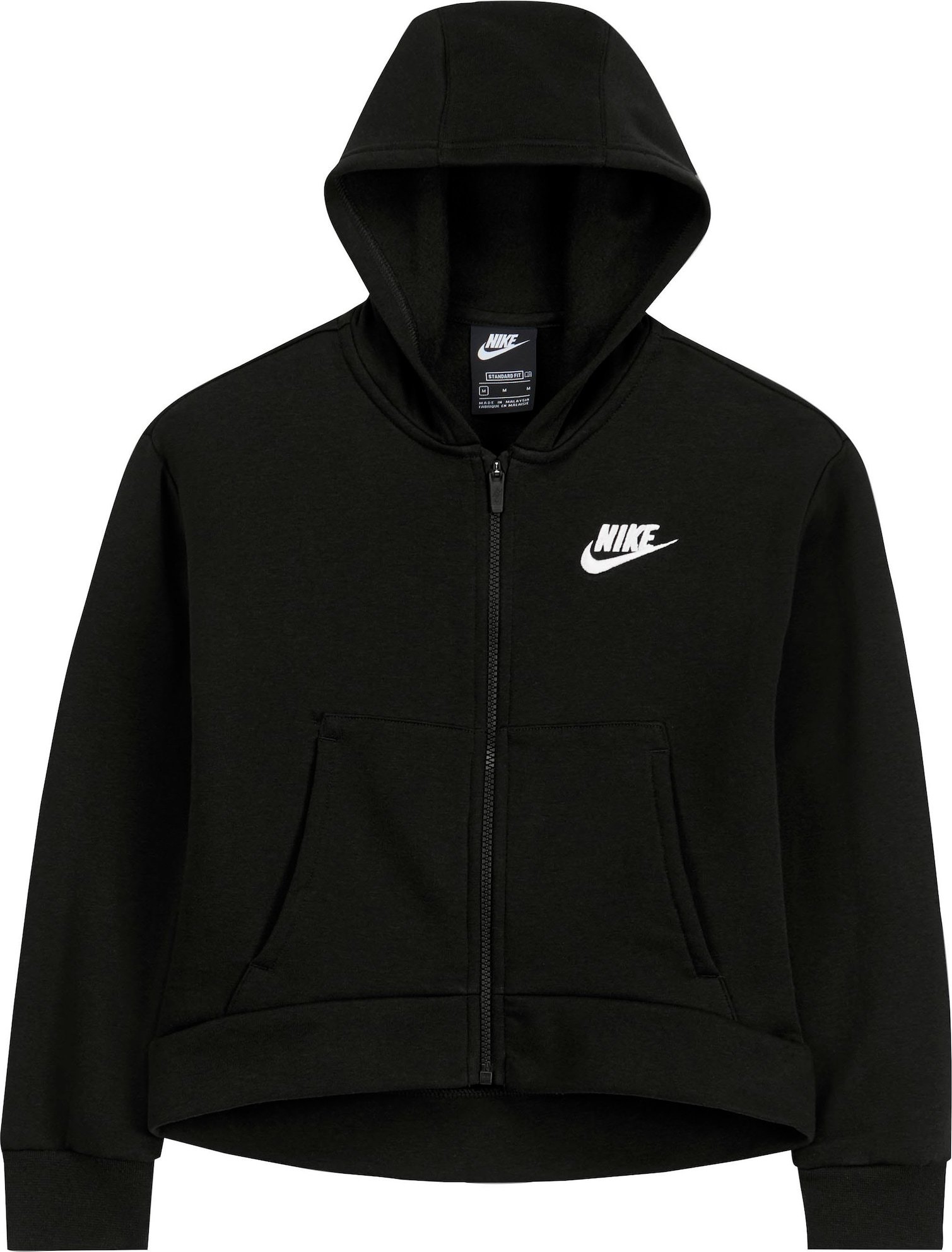 Nike Sportswear Mikina černá / bílá