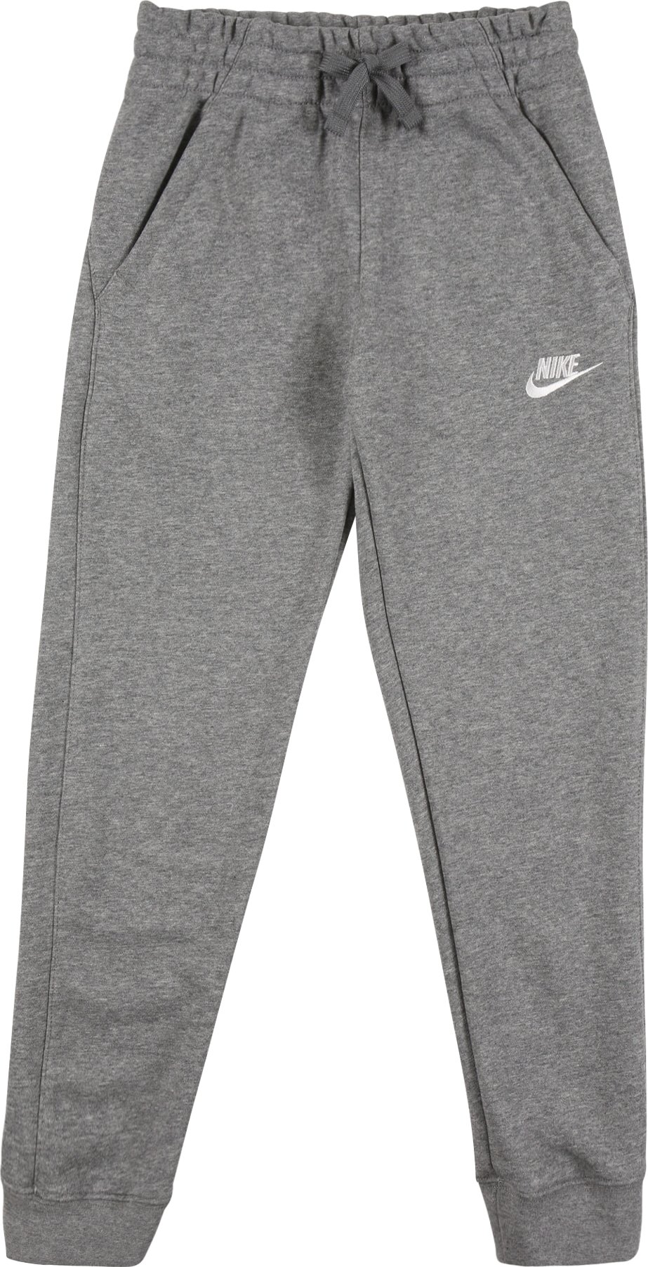 Nike Sportswear Kalhoty šedá / bílá