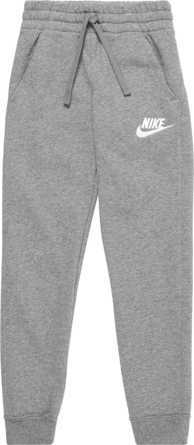 Nike Sportswear Kalhoty šedý melír / bílá