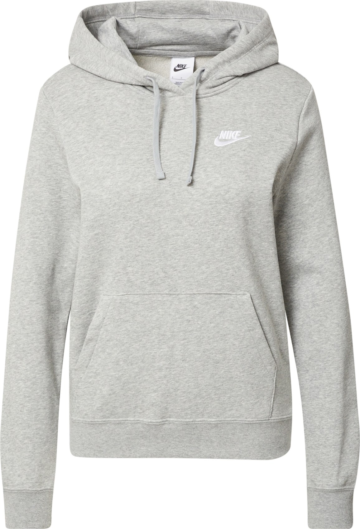 Nike Sportswear Mikina šedá / bílá