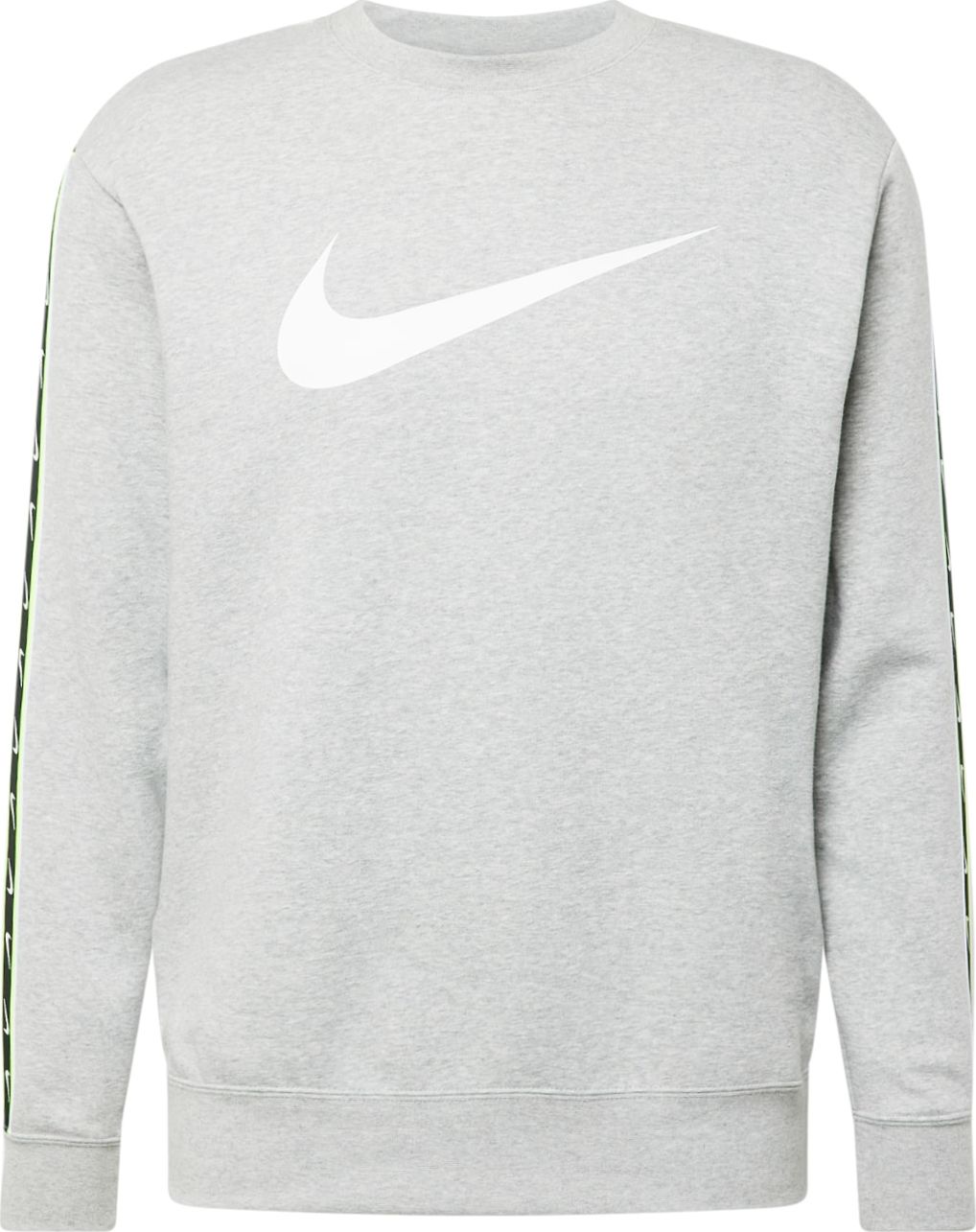 Nike Sportswear Mikina svítivě žlutá / šedý melír / černá / bílá